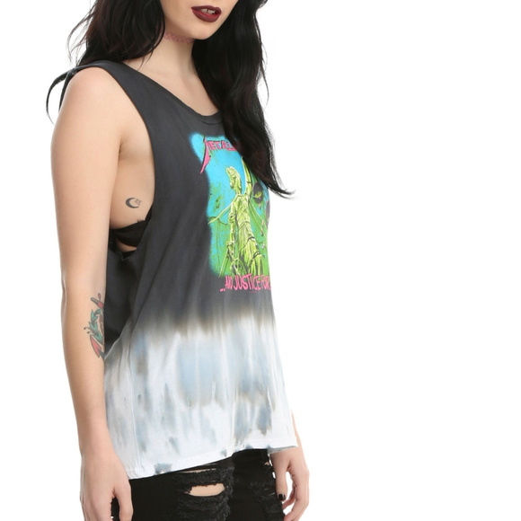 Metallica metal Tie Dye Tank Top M NWT USA made - Picture 3 of 4